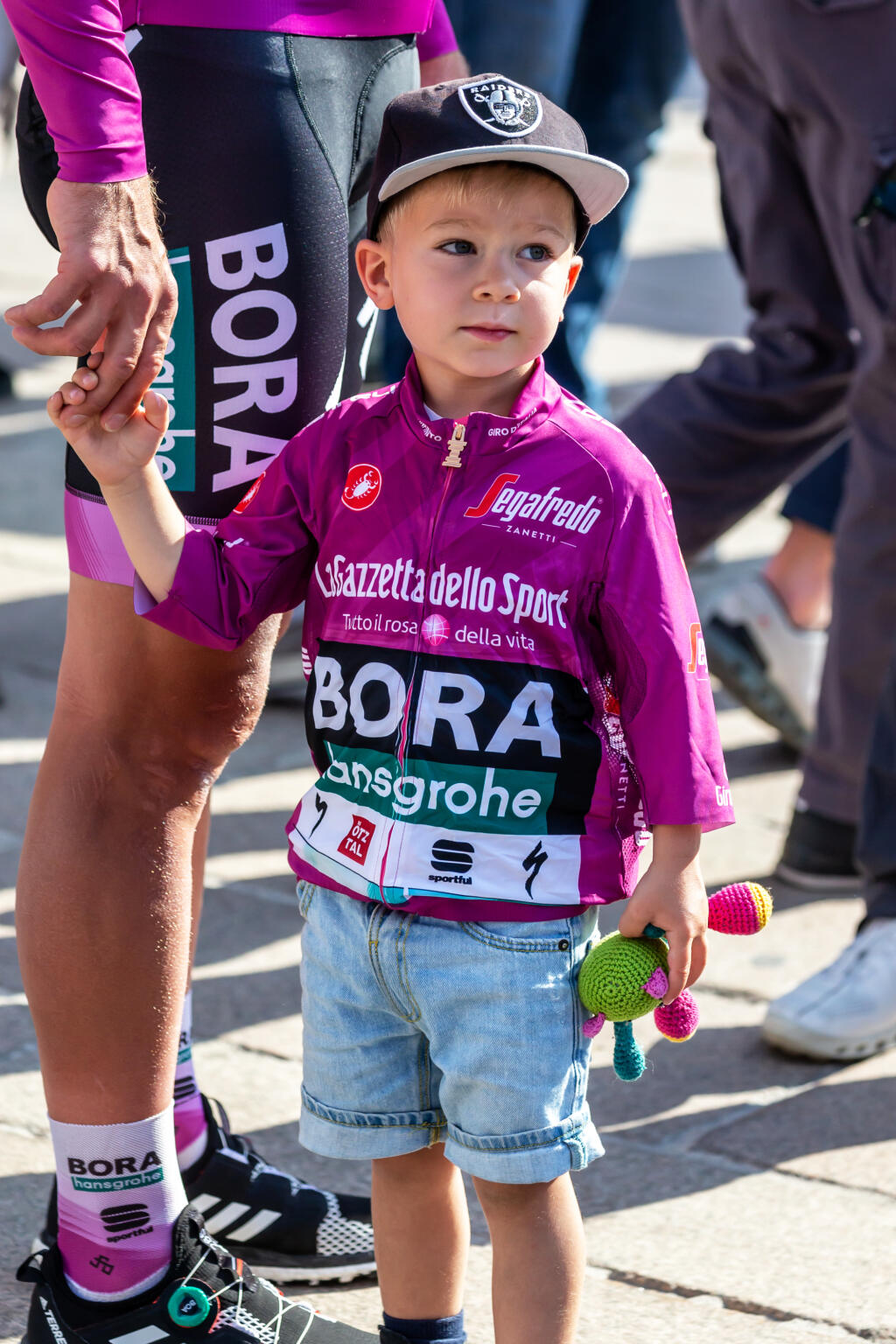Doteraz Sagan s bývalou partnerkou Katarínou synčeka neukazovali verejnosti, na záver Giro d‘Italia však urobili výnimku.