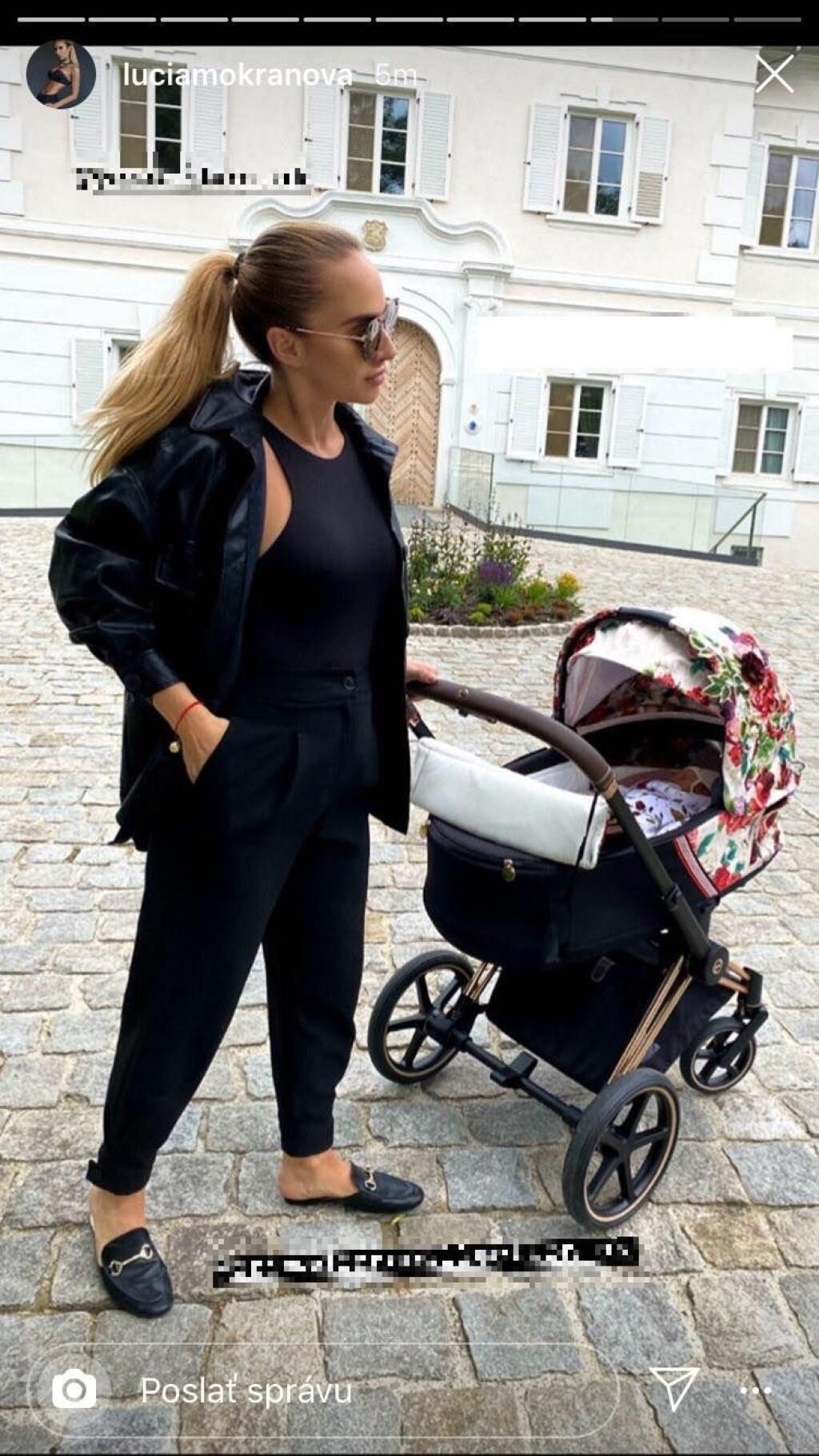 Mamina Lucia Mokráňová má krátko po pôrode postavu, akoby ani nerodila.