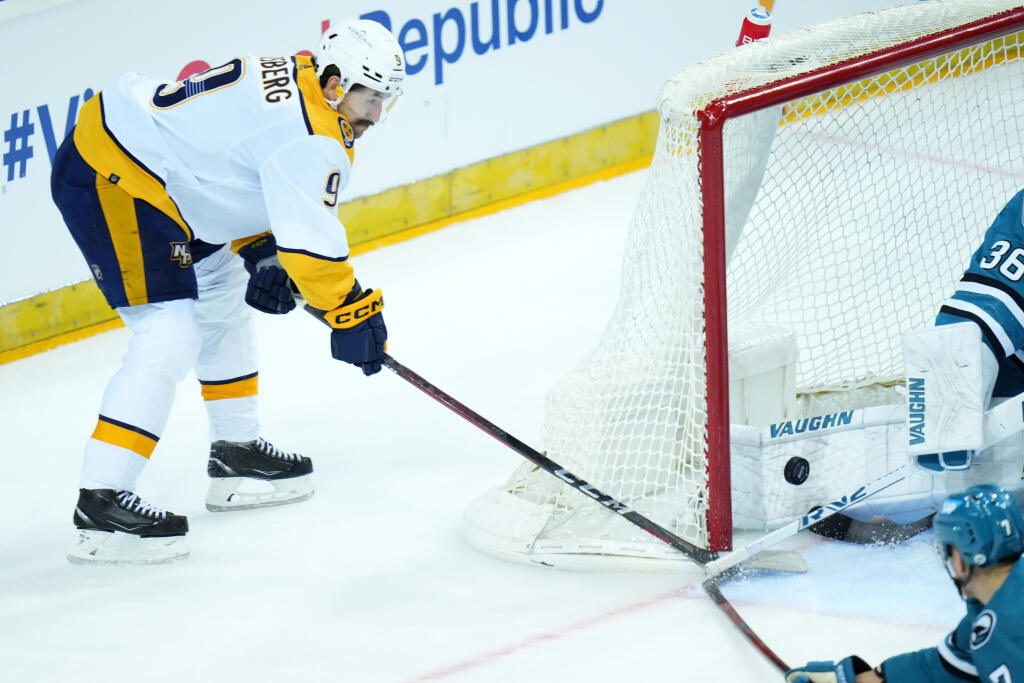 Nashville Predators - San Jose Sharks v Prahe.