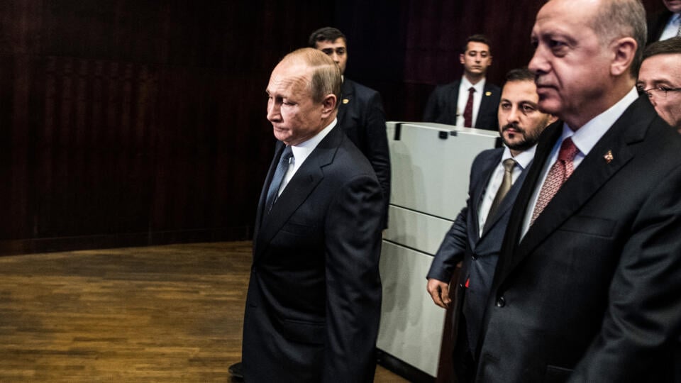 Russian,President,Vladimir,Putin,And,President,Of,Turkey,Recep,Tayyip