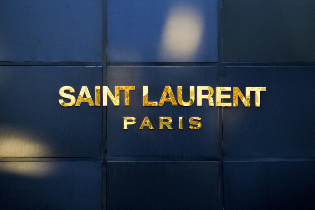 Saint,Laurent,Brand,Store,In,Kiev,,Ukraine,,7,February,2019.