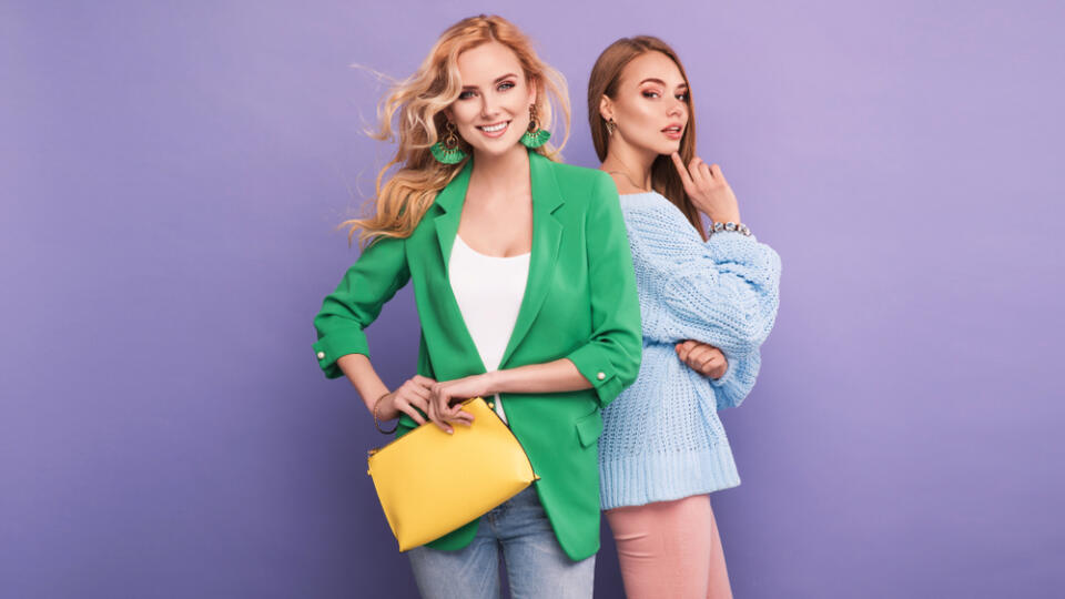 Two,Fashionable,Women,In,Nice,Clothes.,Fashion,Spring,Summer,Photo