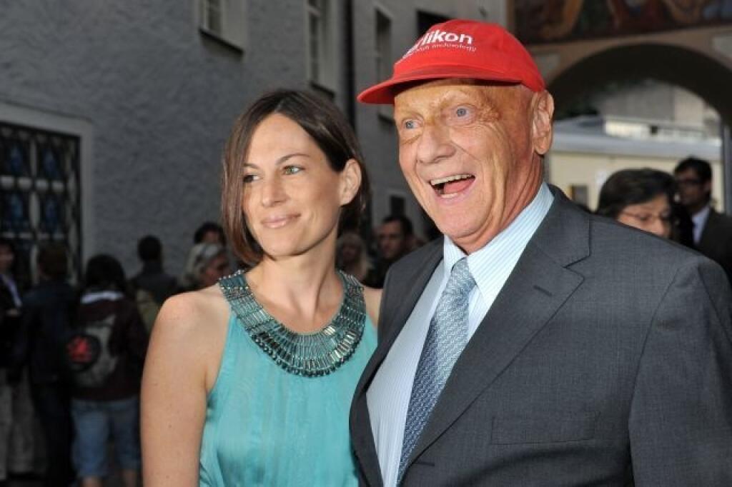 Niki Lauda s Birgit, ktorá bola jeho druhou manželkou.