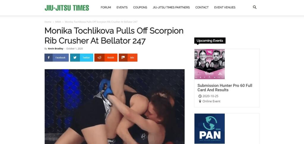 Na účet Chochlíkovej sa Bellatoru aj mnohým ďalším prestížnym médiám podaril trapas, ktorý si po skvelom výkone nezaslúžila. Tentoraz si nepomýlili jej národnosť so slovinskou, ale totálne jej skomolili priezvisko.