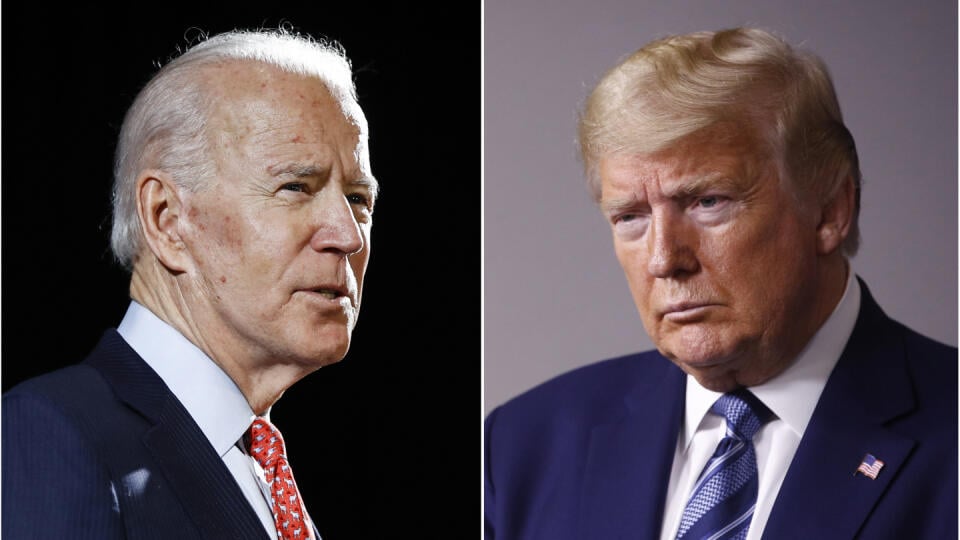 Joe Biden a Donald Trump.