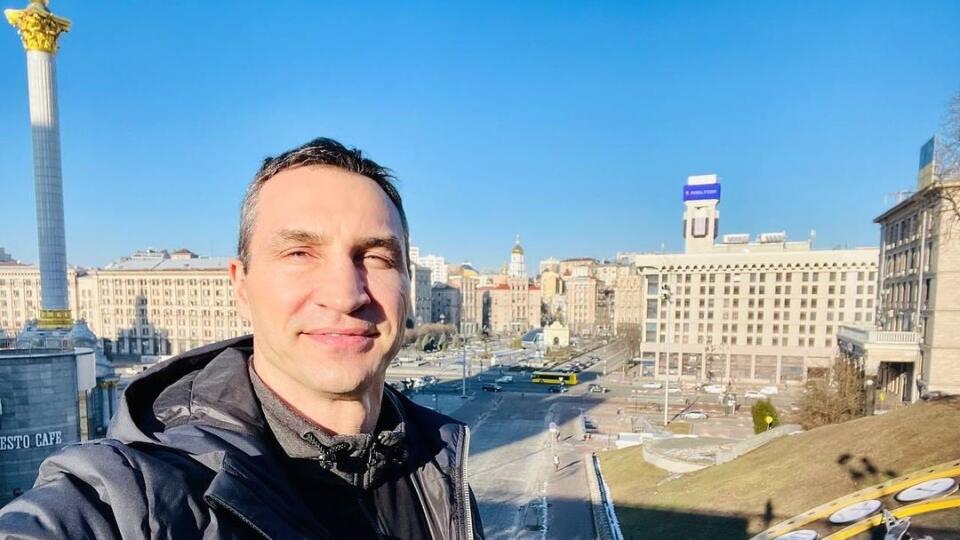 Kyjev ❤️ #Ukrajina, napísal k fotke Kličko ešte pred začiatkom vojny 14.2.