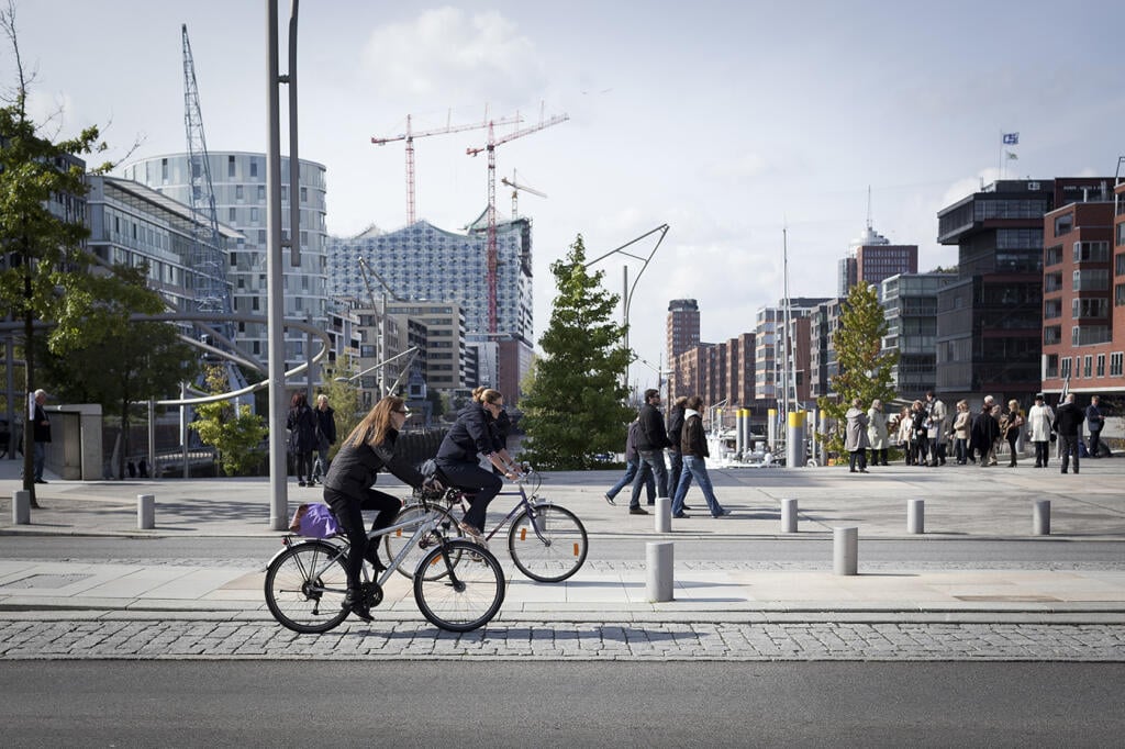 Hamburg podporuje cyklistickú dopravu