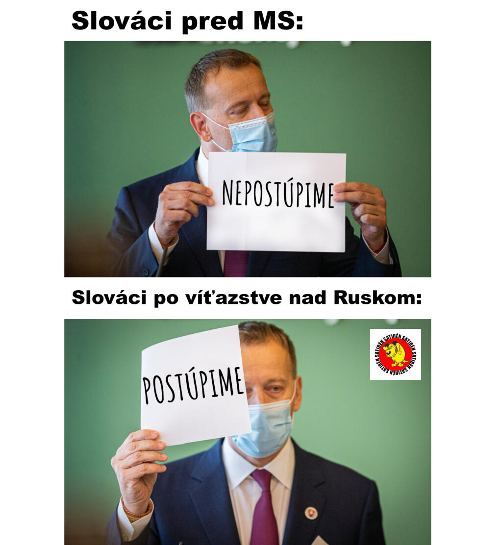 Slovenskí hokejisti zdolali po Bielorusku a Veľkej Británii aj favorizovaných Rusov a satirické stránky vychrlili množstvo vtipov. Uťahovali si v nich aj z našich politikov.