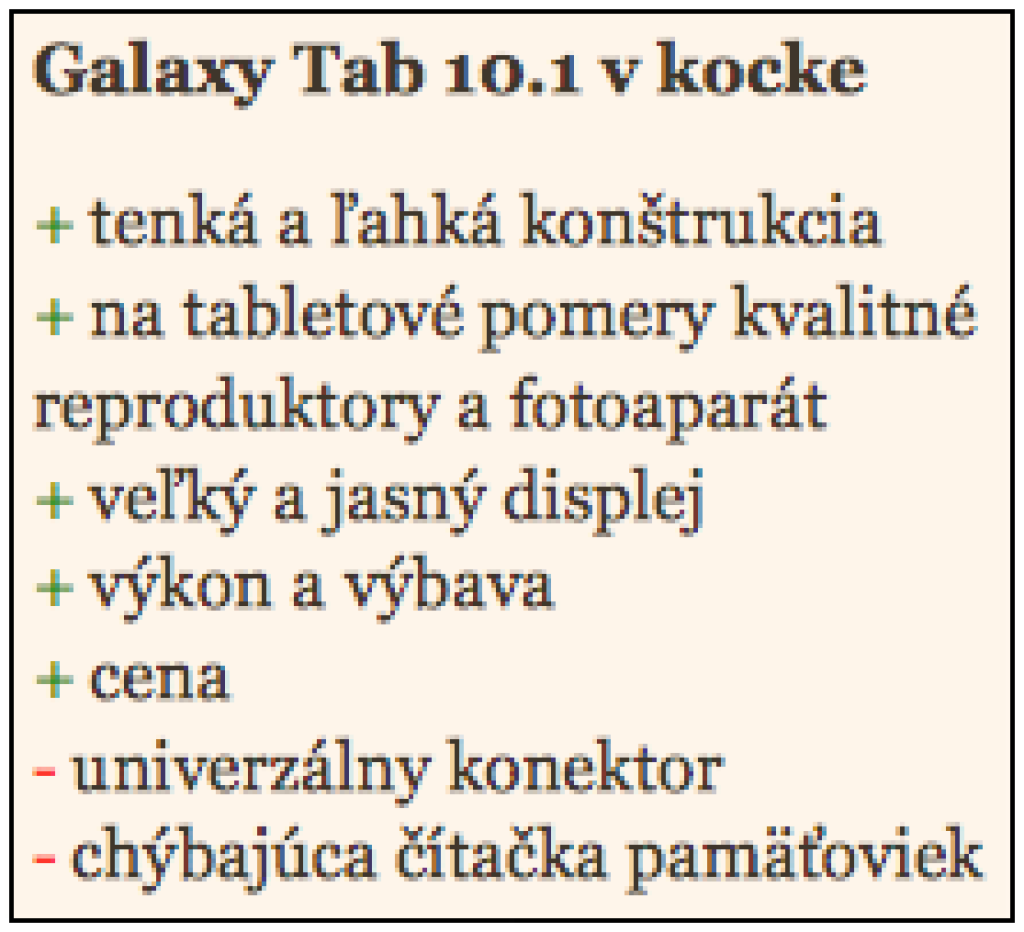 Galaxy Tab 10.1 má šancu aj proti iPadu