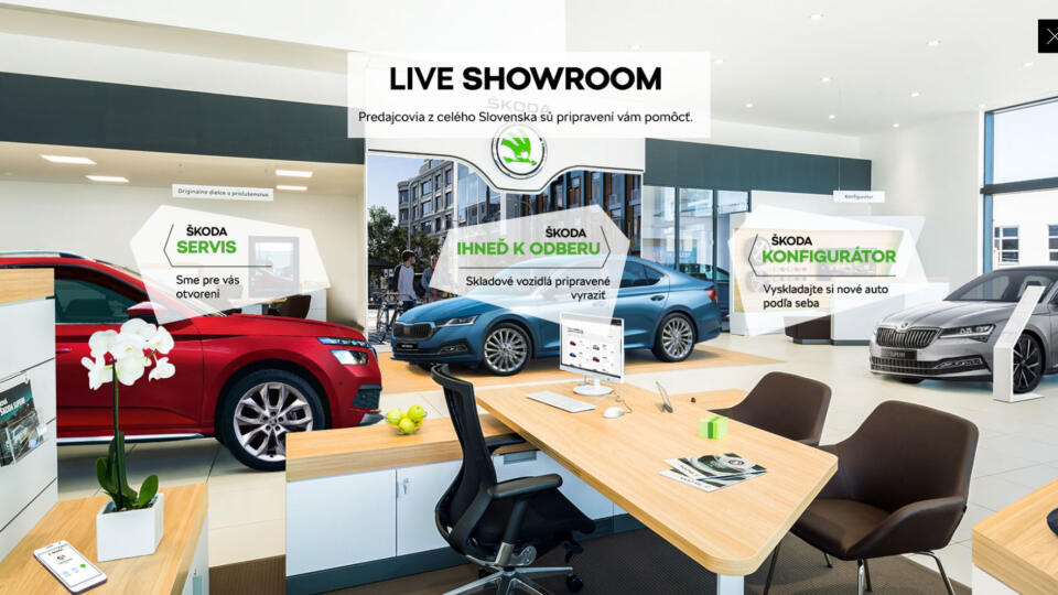 Škoda Live Showroom.