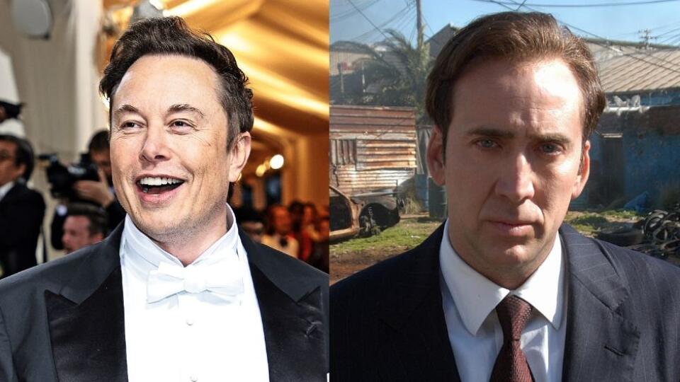 Elon Musk a Nicolas Cage