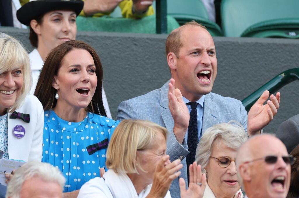 Vojvodkyňa Kate nie je typ fanúšika, ktorý zápasy sleduje potichu a bez emócií. Aj počas štvrťfinále Wimbledonu strúhala jednu grimasu za druhou a zápasy poriadne prežívala.