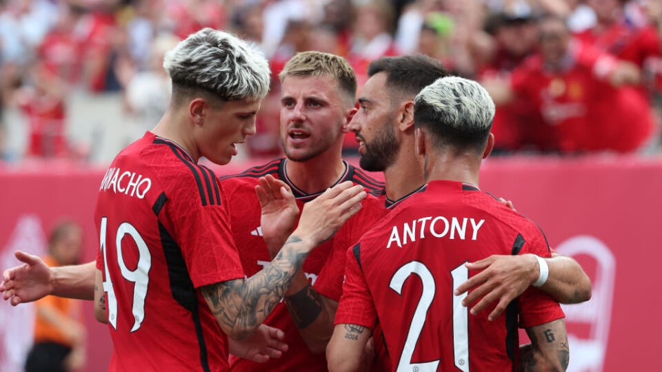 Fotka zo zápasu Manchester United - Arsenal (2:0).