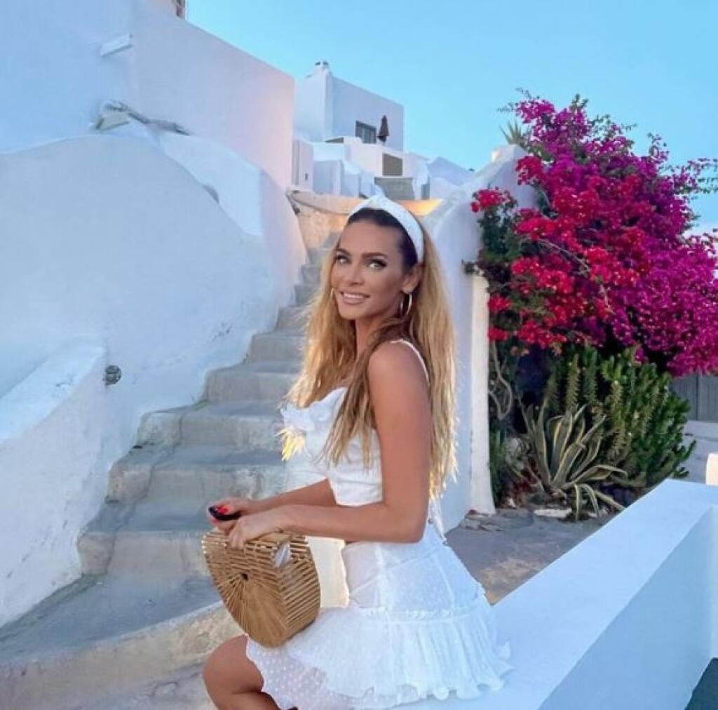 Andrea Verešová dovolenkuje na gréckom ostrove Santoríni.