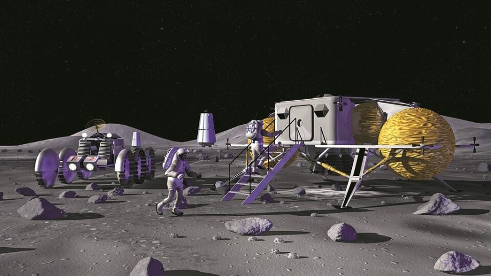 Základňa na Mesiaci: Nemala by slúžiť len vedcom, ale aj na prieskum miest vhodných na ťažbu surovín.