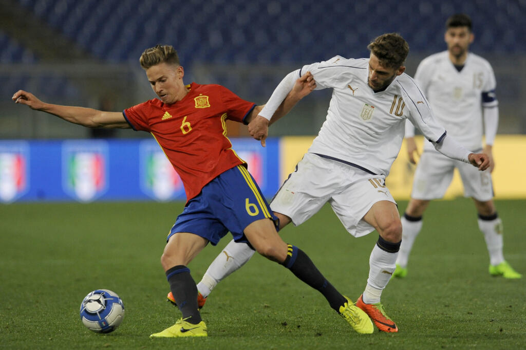 Marcos Llorente v reprezentačnom drese Španielska.