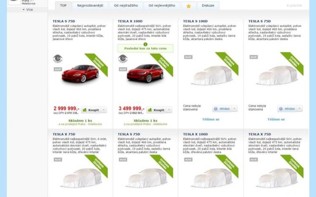 Alza predáva Tesly. Model S a Model X v takmer plnej výbave