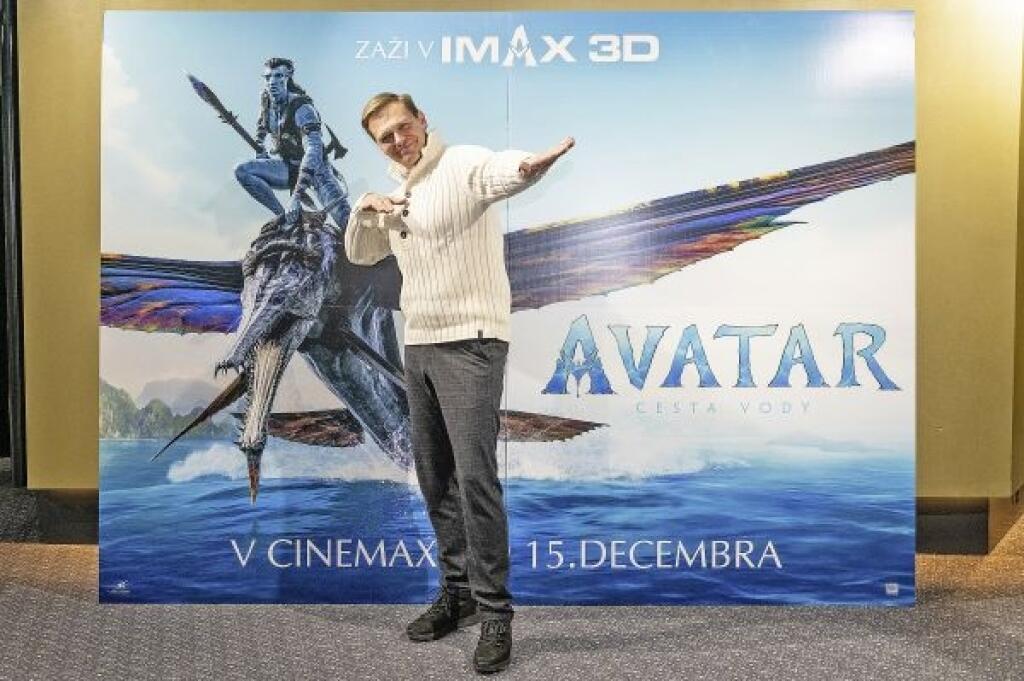 Martin Nikodým na premiére Avataru.