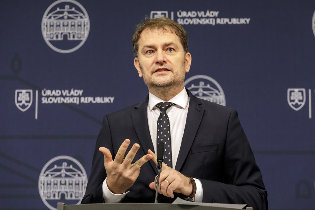 Podpredseda vlády SR a minister financií SR Igor Matovič (OĽaNO) počas tlačovej konferencie v Bratislave 25. júna 2022.