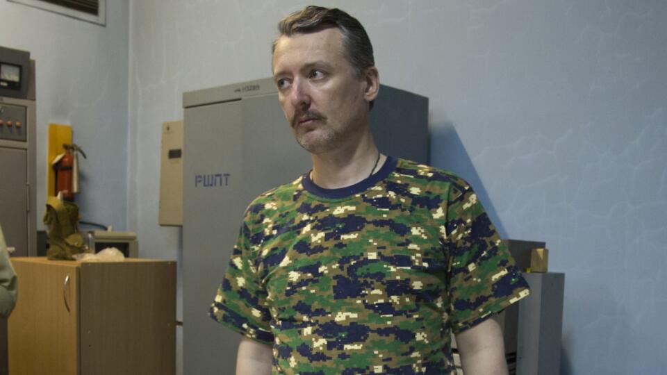 veliteľ pro-ruských separatistov Igor Strelkov brífing