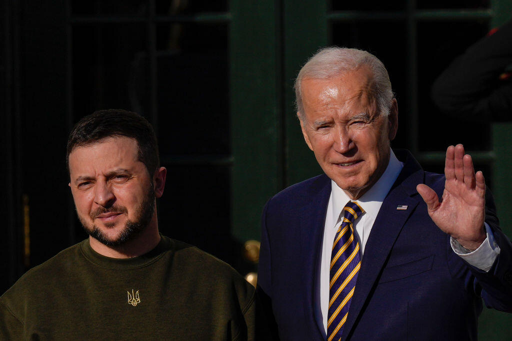 Biden Zelenského privítal v spoločnosti svojej manželky Jill Bidenovej