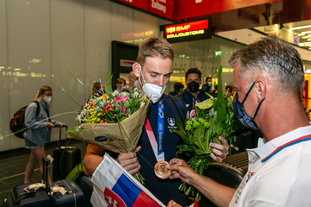 Adam Botek po návrate z olympiády.
