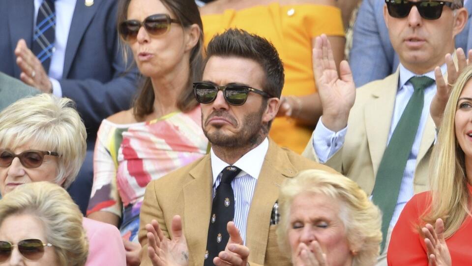 Tomu sa povie náhrada. Bývalý hviezdny futbalista David Beckham si nenechal ujsť tenisový grandslam Wimbledon.