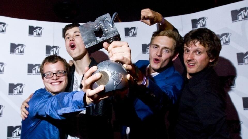 CHARLIE STRAIGHT: (zľava)  Michal, Albert, Johnny a Pavel majú na konte už aj cenu MTV.