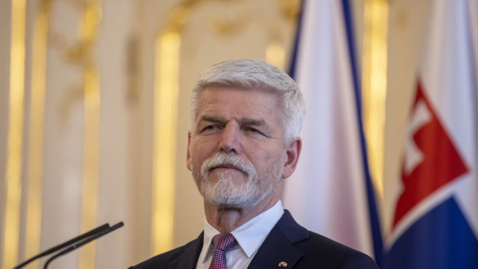 Na snímke je Petr Pavel, prezident Českej republiky na návšteve Slovenska u prezidentky Slovenskej republiky Zuzany Čaputovej.
Český prezident Petr Pavel