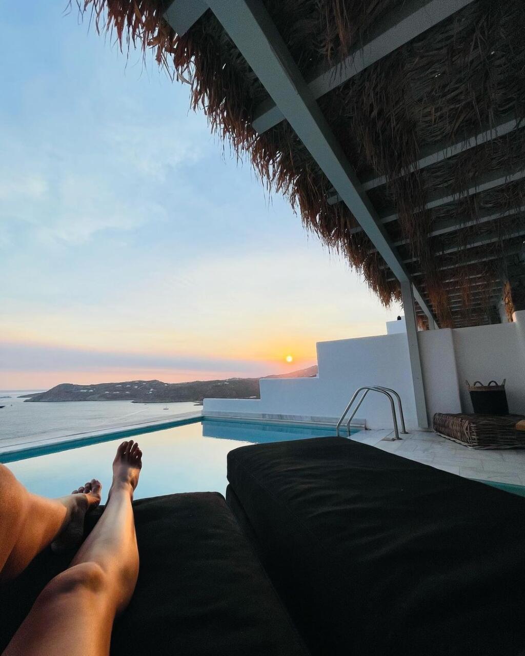 Šebestová si za útočisko vybrala slávny Mykonos.