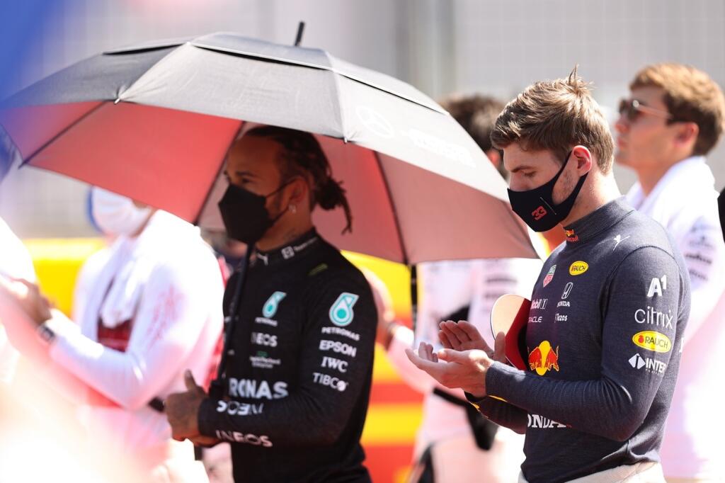 Lewis Hamilton a Max Verstappen.
