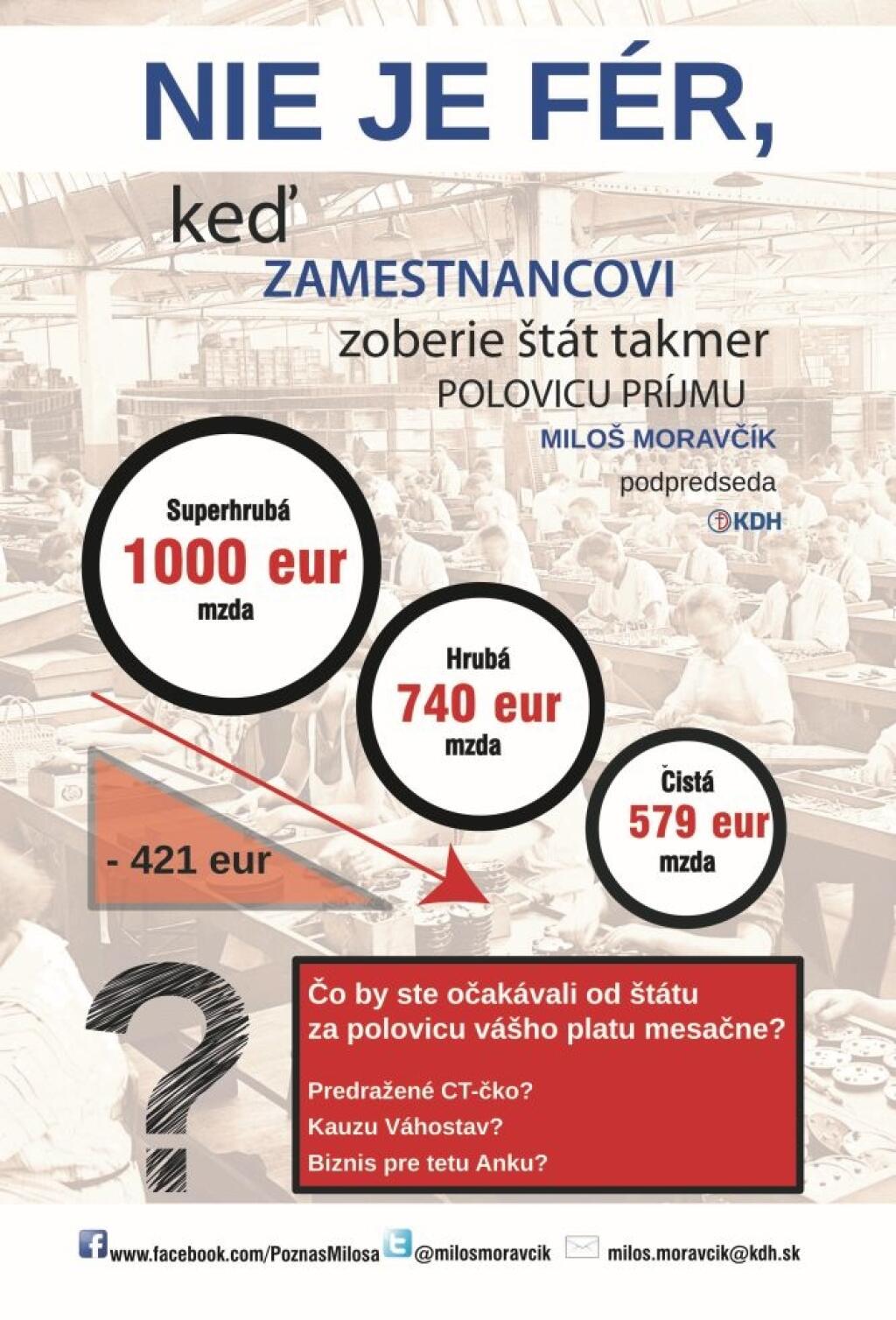 Koľko štát berie zamestnancom
