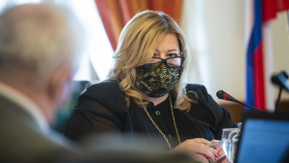 Na snímke predsedníčka Súdnej rady SR Lenka Praženková počas prvého zasadnutia Súdnej rady v tomto roku 25. mája 2020 v Bratislave. FOTO TASR – Jakub Kotian
