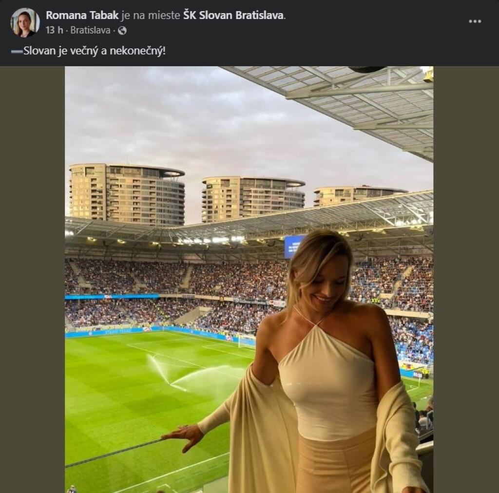 Bývalá tenistka a dnes poslankyňa parlamentu za Sme rodina je veľká futbalová fanúšička a špeciálne fanúšička Slovana Bratislava, čo viackrát potvrdila v zápasoch tohtoročnej Európskej konferenčnej ligy.