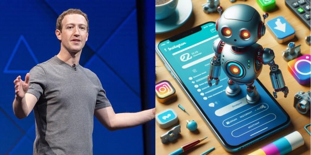 Mark Zuckerberg a Instagram četbot