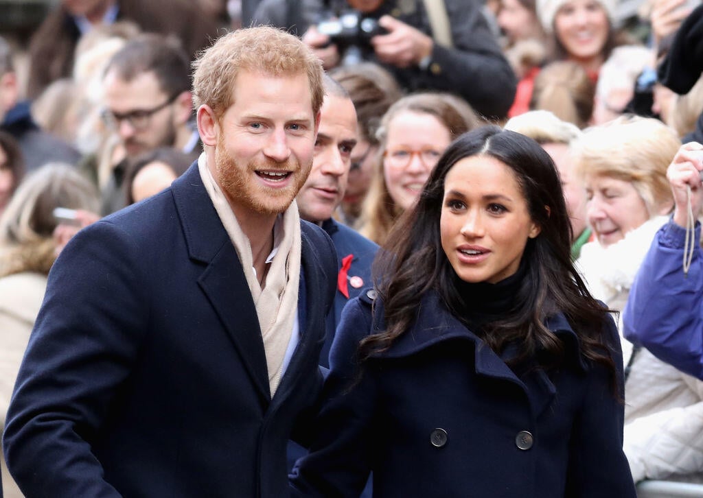 NOTTINGHAM, ENGLAND - DECEMBER 01: Prince Harry and Meghan Markle attends the Terrance Higgins Trust World AIDS Day charity fair at Nottingham Contemporary on December 1, 2017 in Nottingham, England. Prince Harry and Meghan Markle announced their engagement on Monday 27th November 2017 and will marry at St George's Chapel, Windsor Castle in May 2018. (Photo by Chris Jackson/Getty Images)