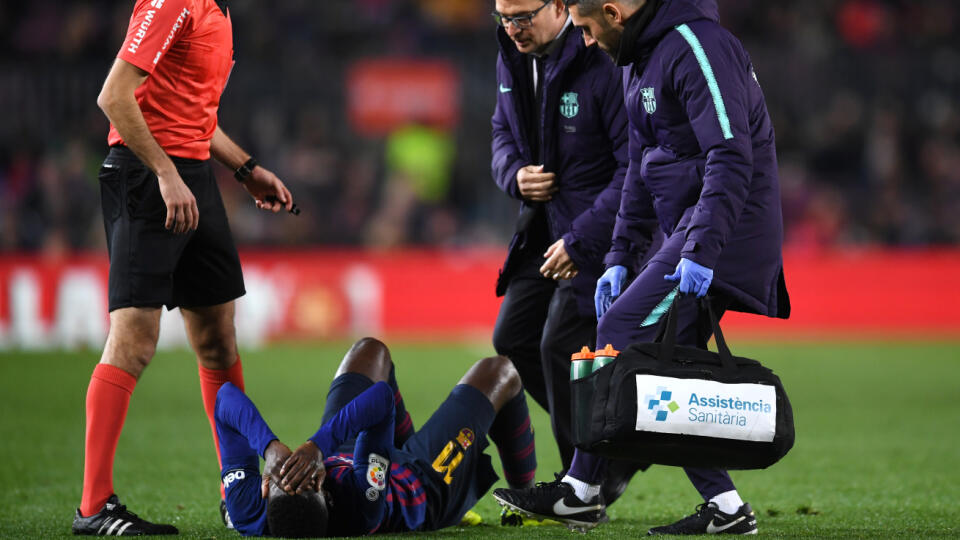 Ousmane Dembele trpí početnými a opakovanými zraneniami.