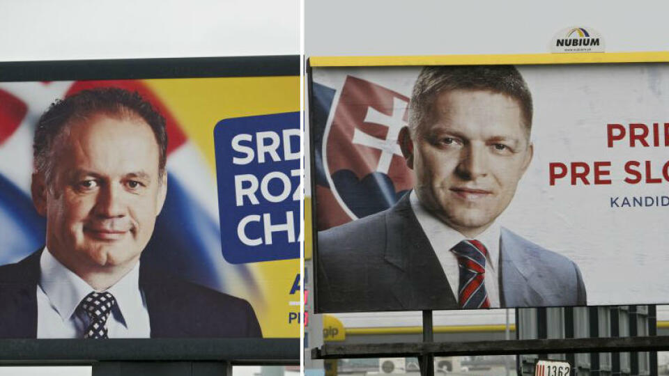 Billboardy s Kiskom a Ficom zaplavili Slovensko.