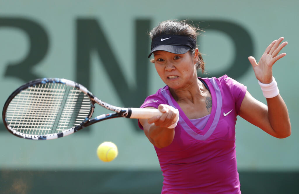 Čínska tenistka Na Li na turnaji Roland Garros.