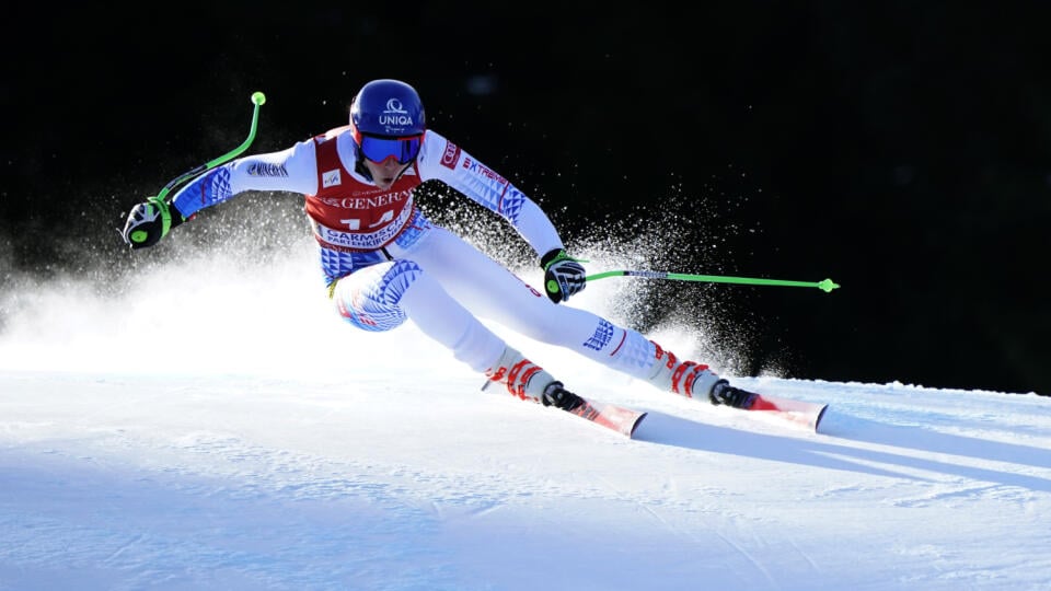 WA 10 Garmish-Partenkirchen - Slovenská lyžiarka Petra Vlhová počas zjazdu Svetového pohára v nemeckom stredisku Garmish-Partenkirchen 8. februára 2020. FOTO TASR/AP

Slovakia's Petra Vlhova competes during an alpine ski, women's World Cup downhill, in Garmish Partenkirchen, Germany, Saturday, Feb. 8, 2020. (AP Photo/Gianni Auletta)