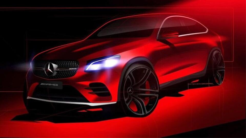 Prvá skica modelu Mercedes-AMG GLC43 Coupé