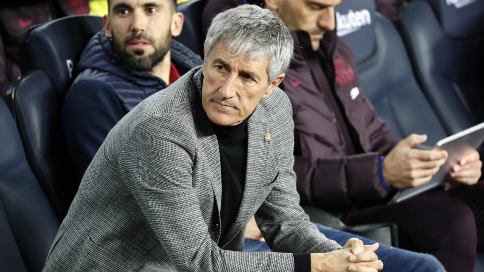 Tréner FC Barcelony Quique Setien