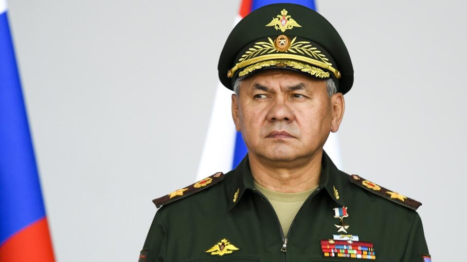 JB 3 Alabino - Ruský minister obrany Sergej Šojgu počas prejavu na otvorení Vojenského technického fóra Armáda 2021 v meste Alabino pri Moskve 23. augusta 2021. FOTO TASR/AP
Russian Defense Minister Sergei Shoigu attends the opening ceremony of the International Military Technical Forum Army-2021 in Alabino, outside Moscow, Russia, Monday, Aug. 23, 2021. (Ramil Sitdikov, Sputnik, Kremlin Pool Photo via AP)