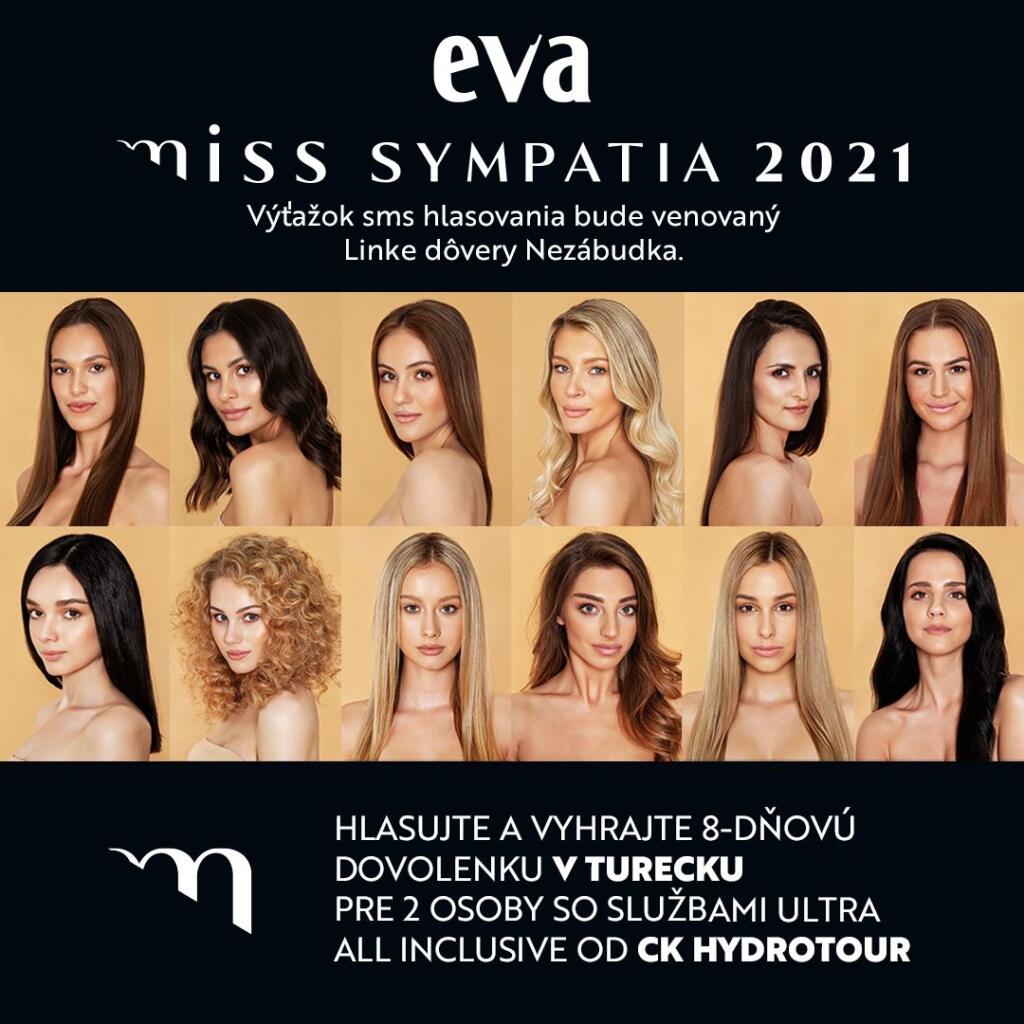 Odštartovalo hlasovanie o titul EVA Miss Sympatia 2021.