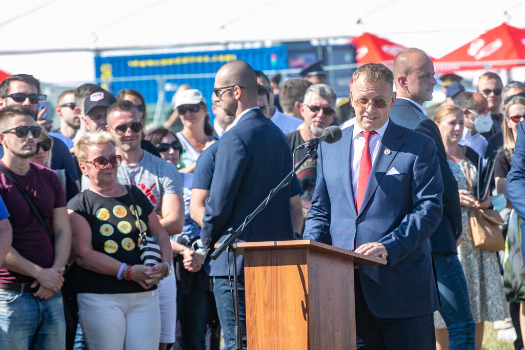 Medzinárodné letecké dni SIAF 2021 v Kuchyni. Na fotke Boris Kollár.