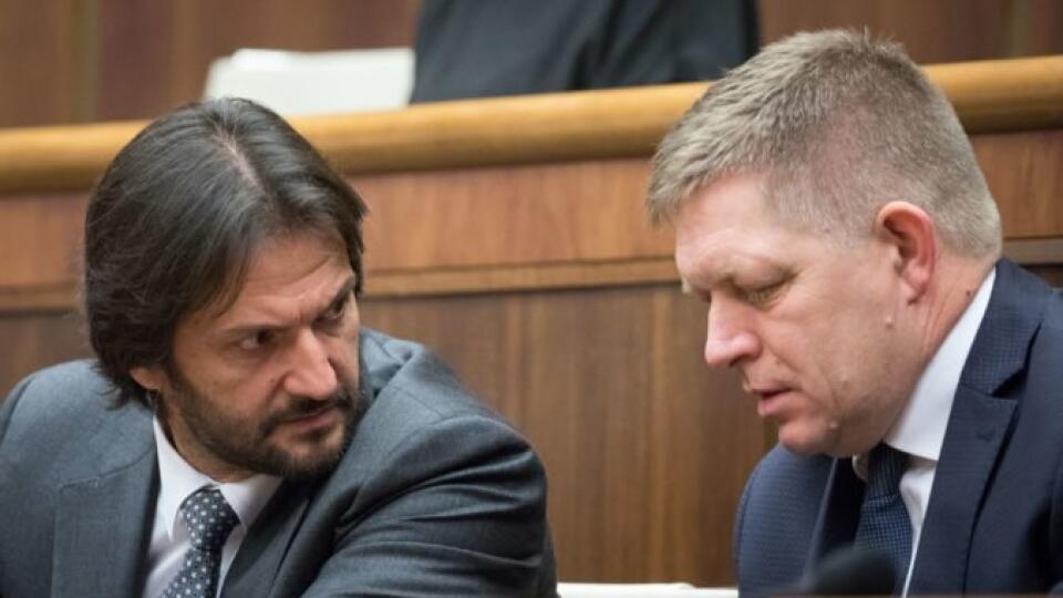 Róbert Fico a Róbert Kaliňák.