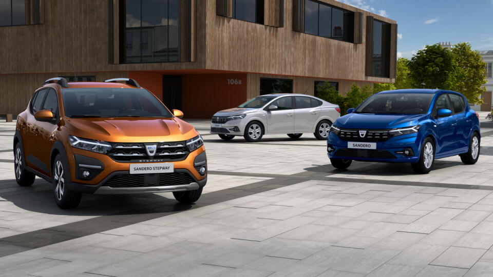 Dacia Logan, Sandero a Sandero Stepway.