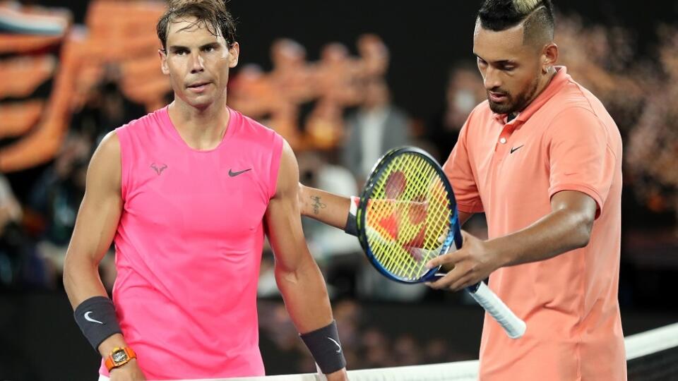 Rafael Nadal a Nick Kyrgios.