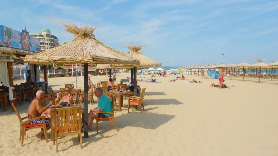 On the picture, the Bulgarian Golden Sands - a popular tourist destination.