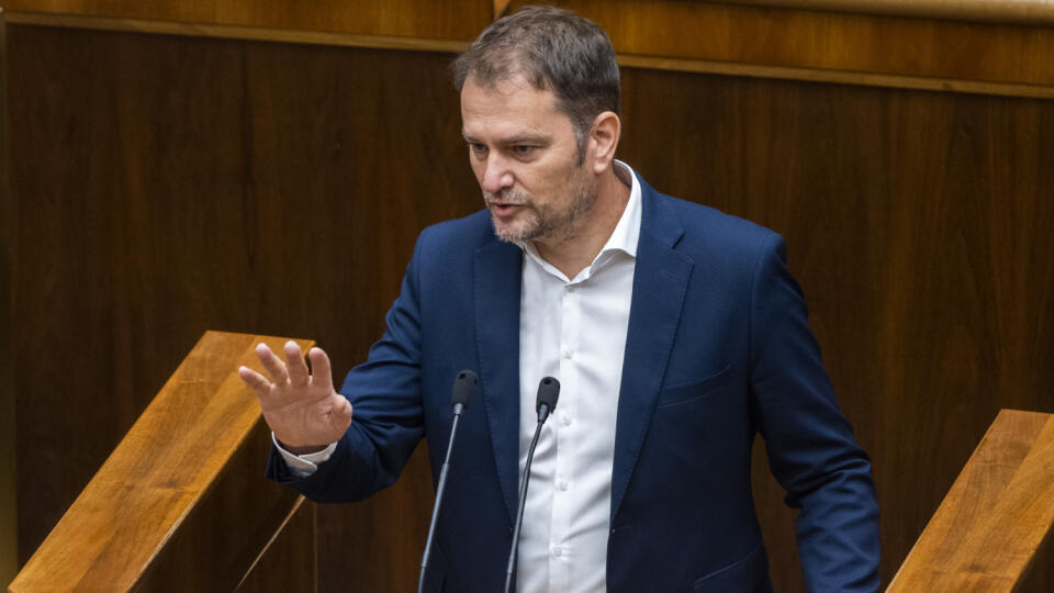 Na snímke minister financií SR Igor Matovič (OĽaNO) počas rokovania 72. schôdze NR SR v Bratislave 20. septembra 2022. FOTO TASR - Jaroslav Novák
